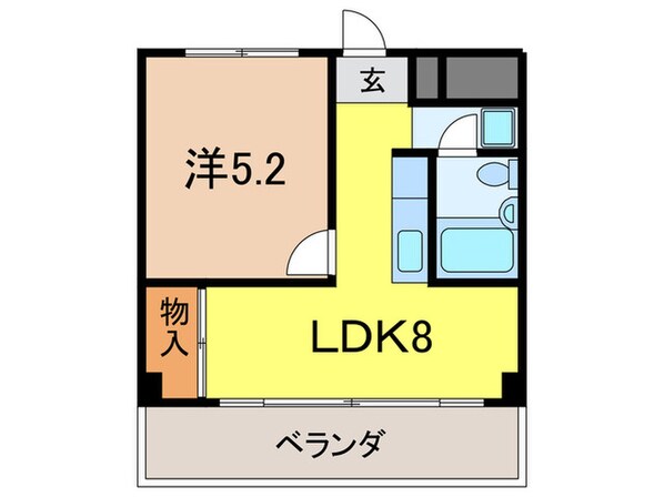 ﾍﾞｯｻｰﾎﾞｰﾈﾝ芦屋の物件間取画像